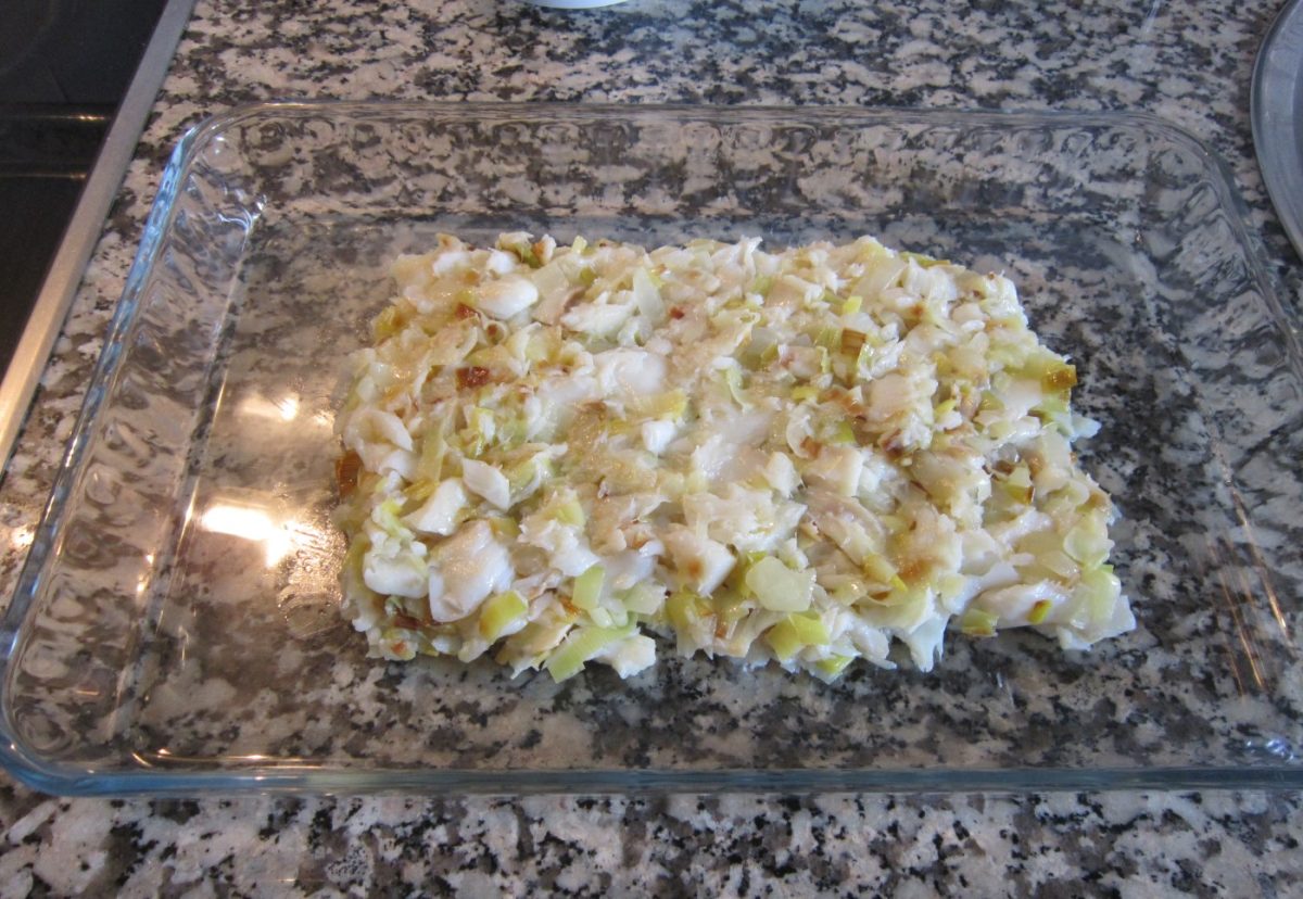 Bacalao gratinado con mayonesa (Bacalhau à Zé do Pipo)