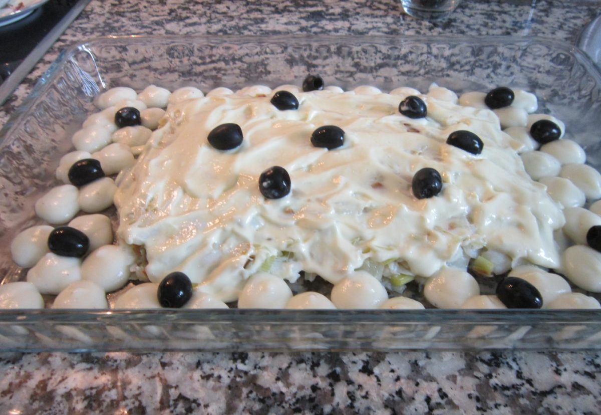 Bacalao gratinado con mayonesa (Bacalhau à Zé do Pipo)