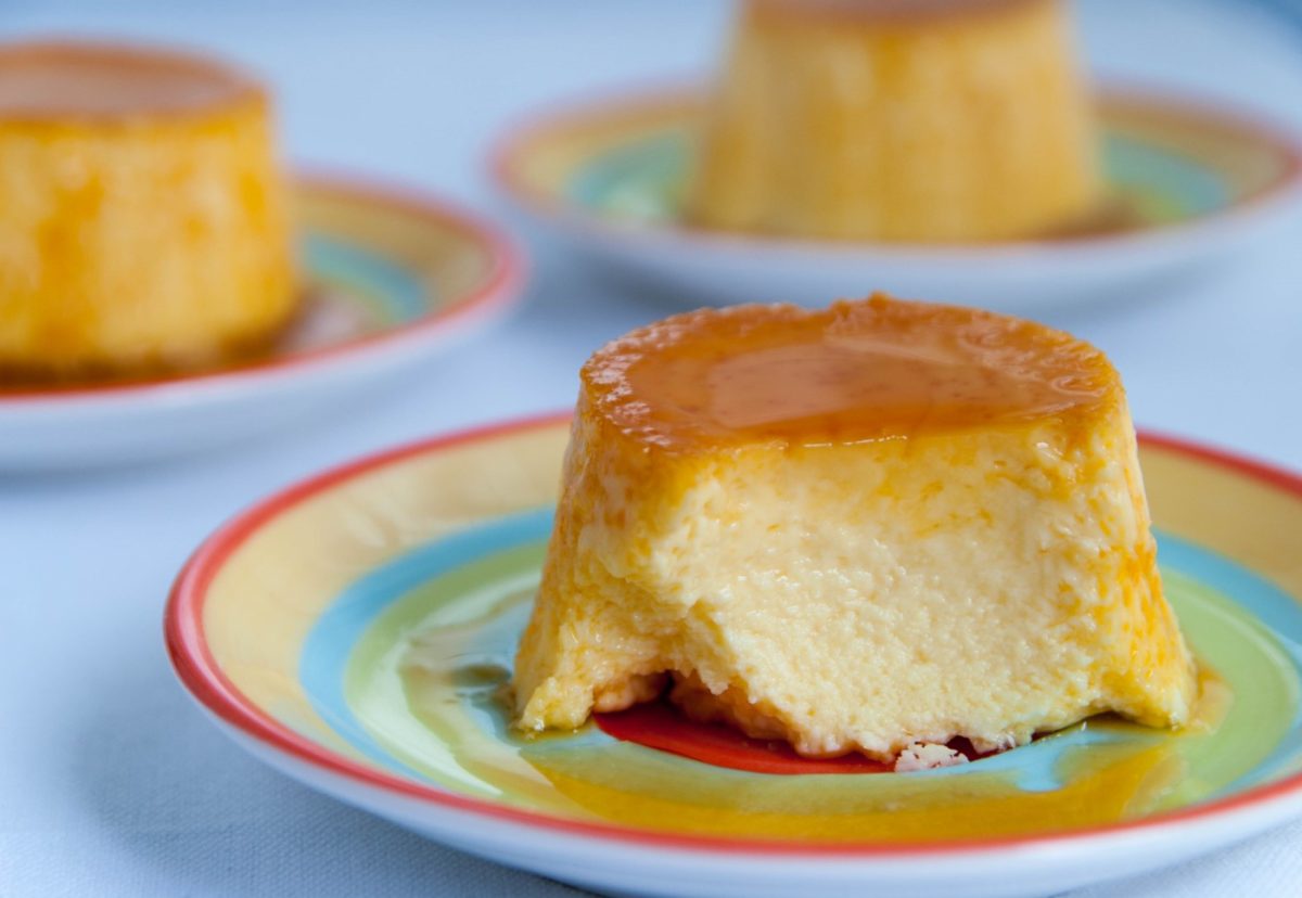 Flan de queso casero