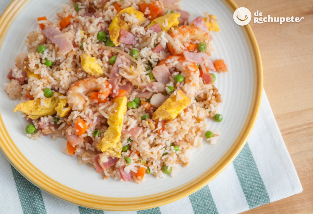 Arroz frito tres delicias