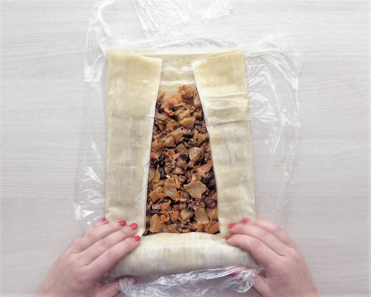 Strudel de manzana y zanahoria