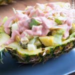 Ensalada refrescante de pollo y piña