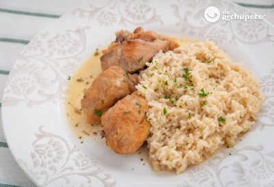 Cómo hacer pollo con arroz en olla exprés