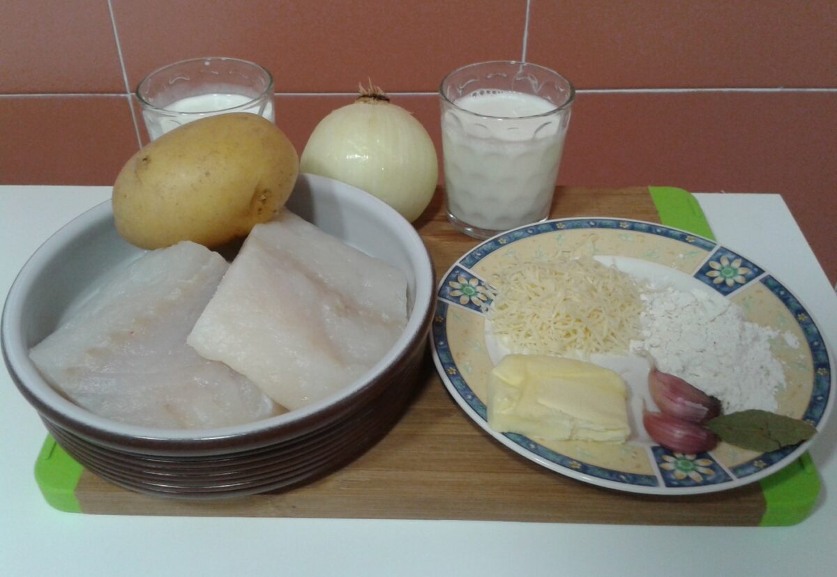 Bacalao con nata o bacalhau com natas
