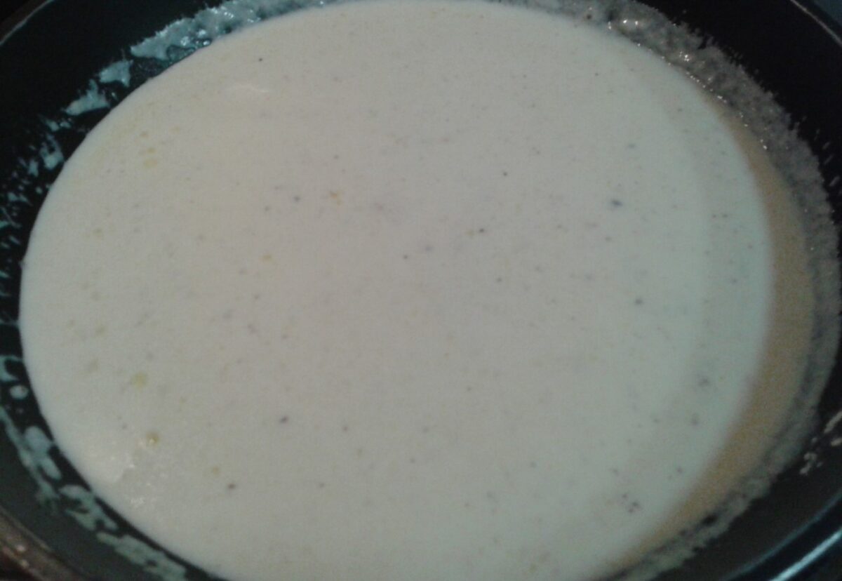 Bacalao con nata o bacalhau com natas