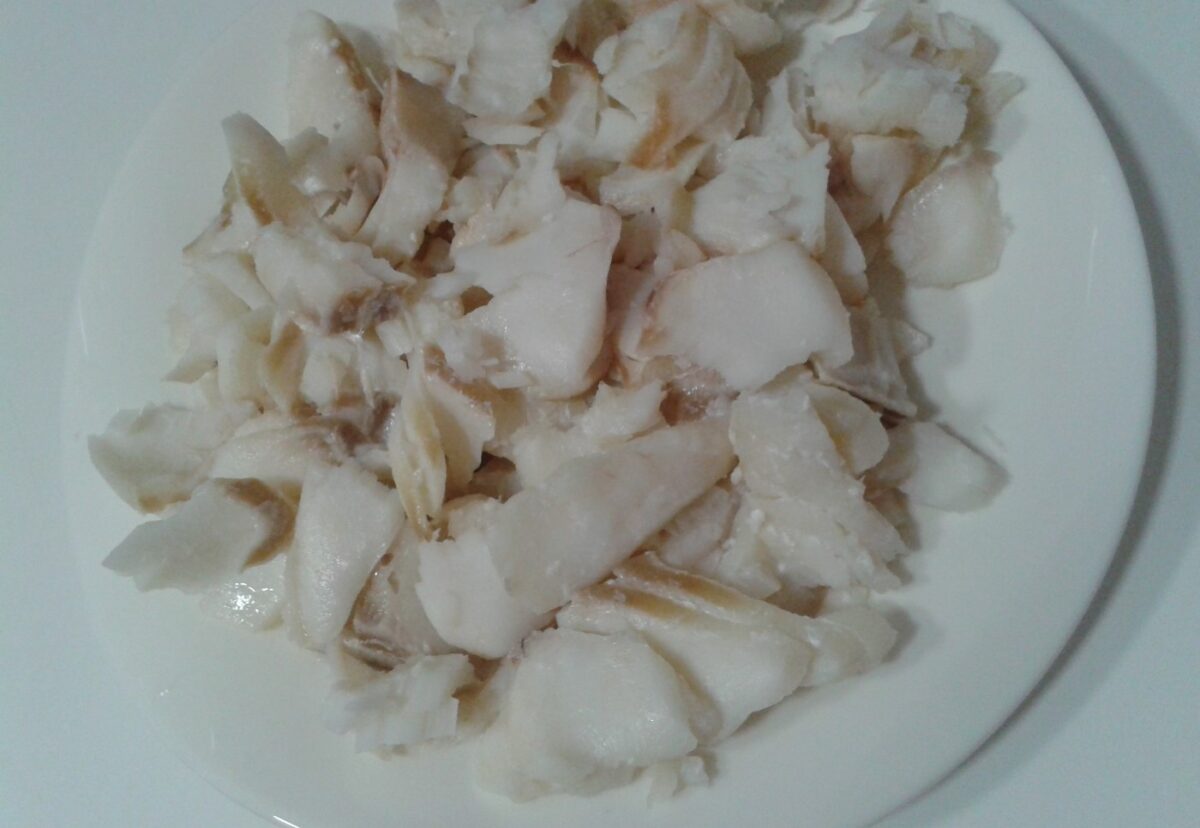 Bacalao con nata o bacalhau com natas