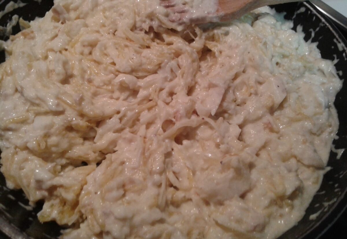 Bacalao con nata o bacalhau com natas