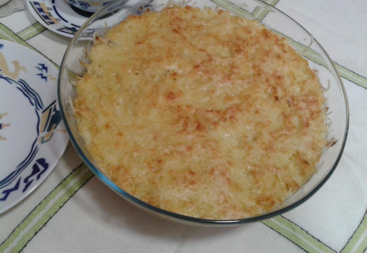 Bacalao con nata o bacalhau com natas