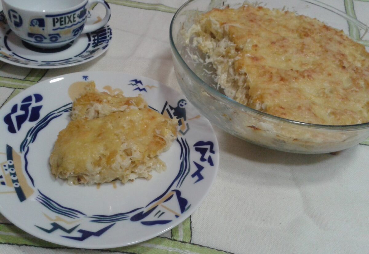 Bacalao con nata o bacalhau com natas