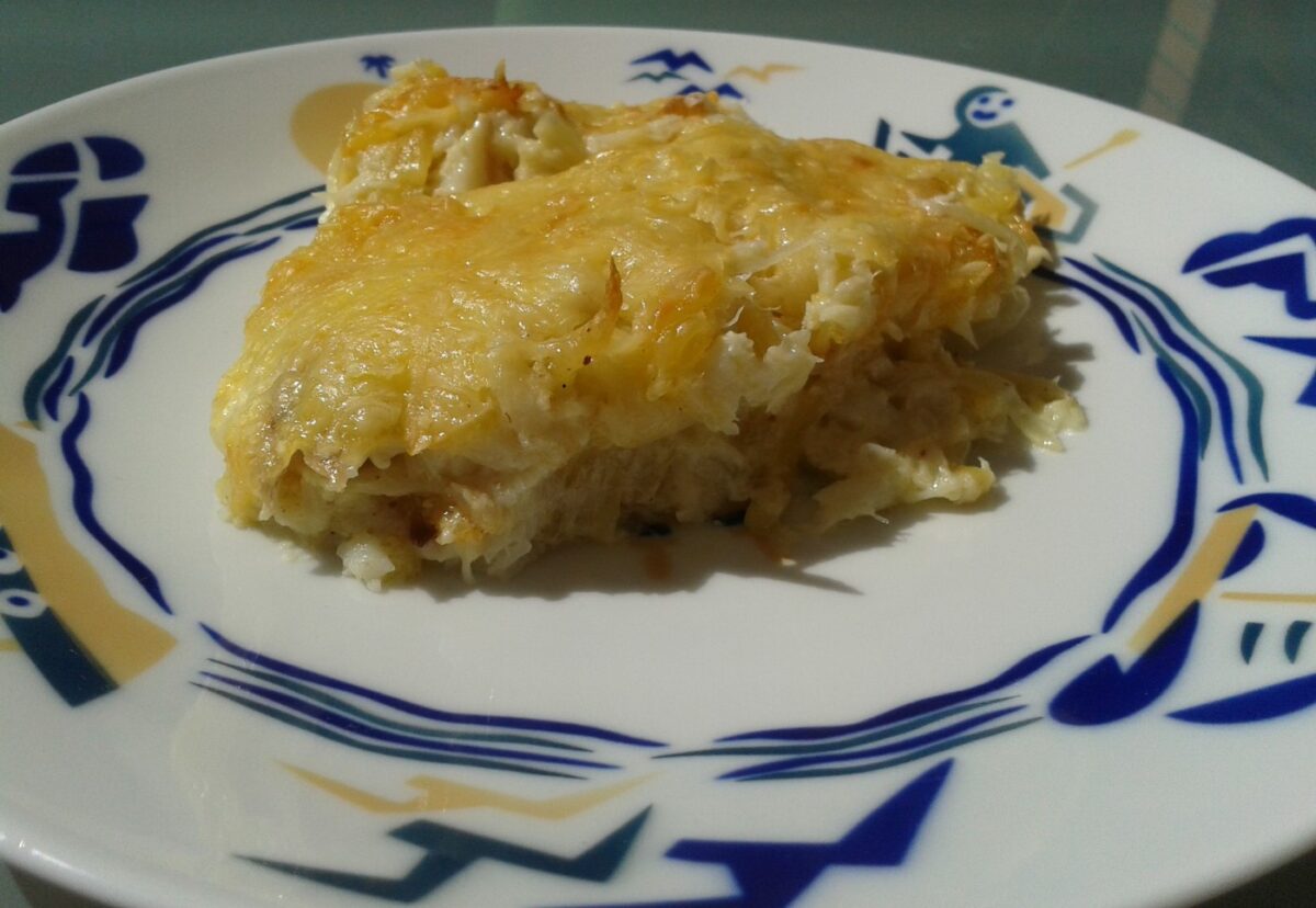 Bacalao con nata o bacalhau com natas