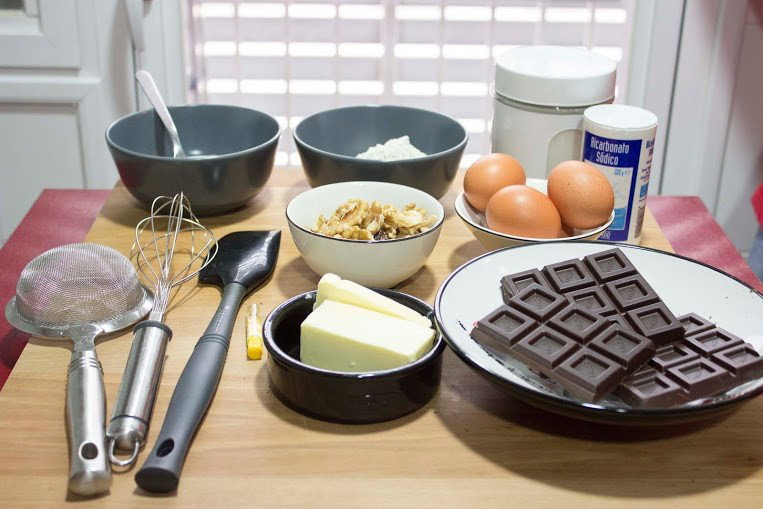 Brownies fantasma. Receta de Halloween