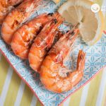 Langostinos a la plancha con sal y limón