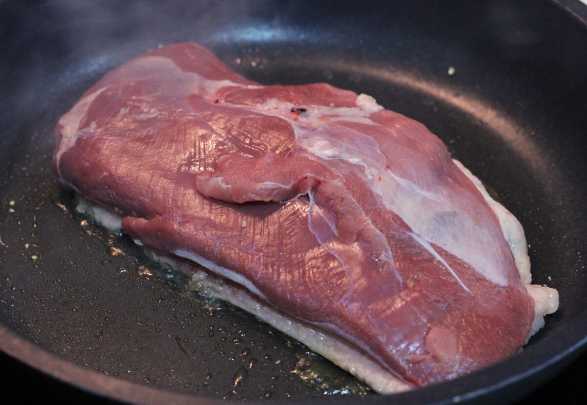 Magret de pato a la plancha acompañado de arroz
