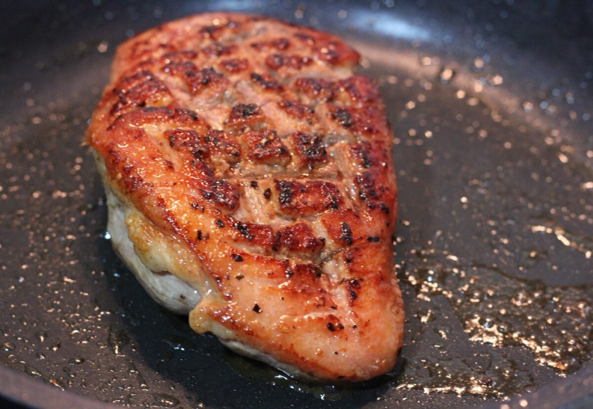 Magret de pato a la plancha acompañado de arroz