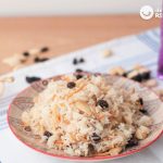 Arroz árabe peruano. Receta de arroz navideña