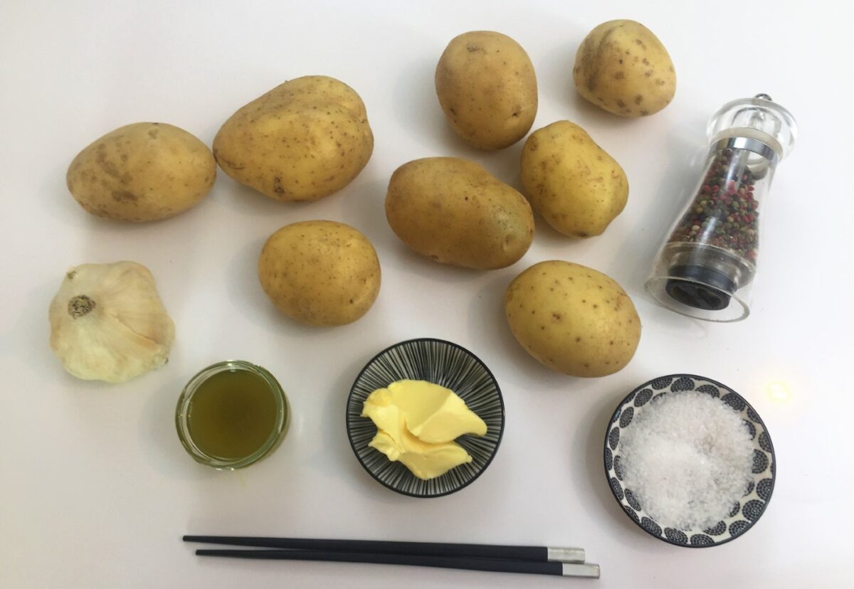 Patatas al horno al estilo Hasselback