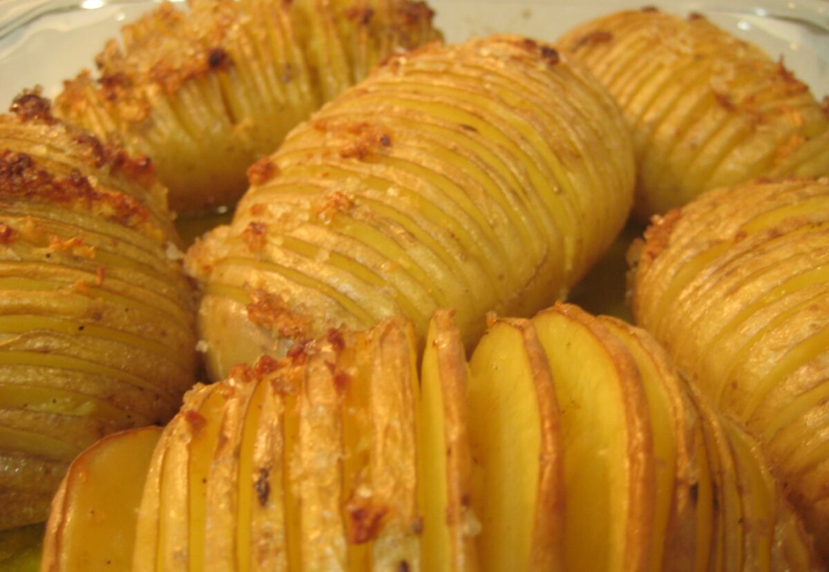 Patatas al horno al estilo Hasselback
