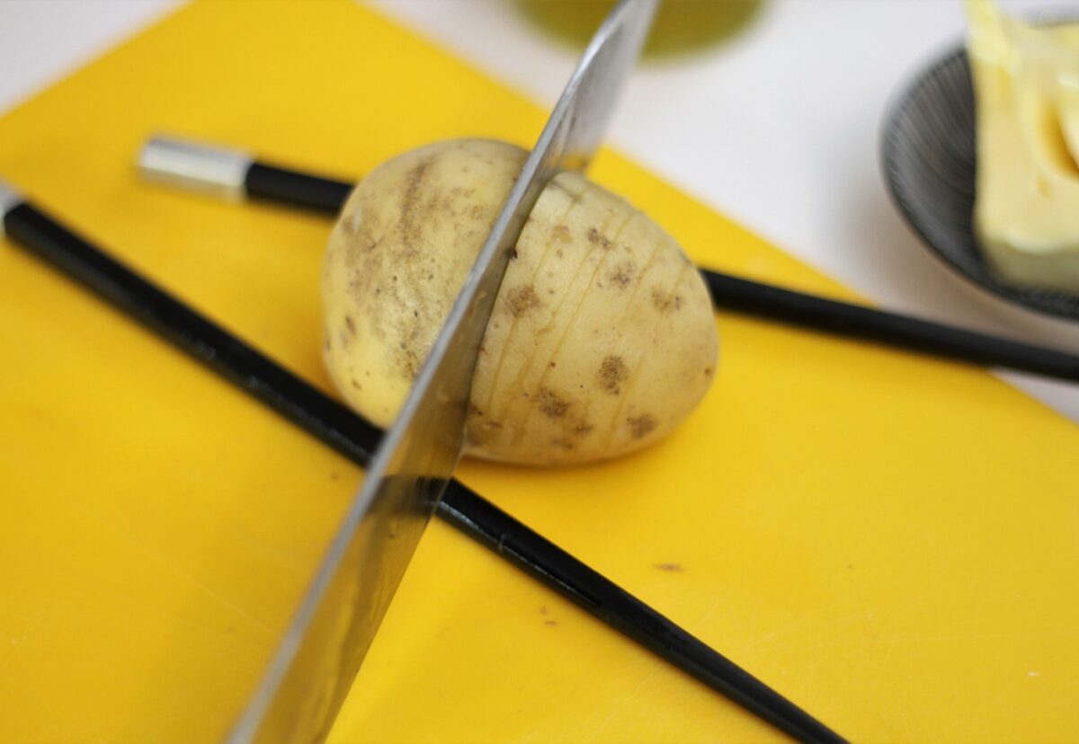 Patatas al horno al estilo Hasselback