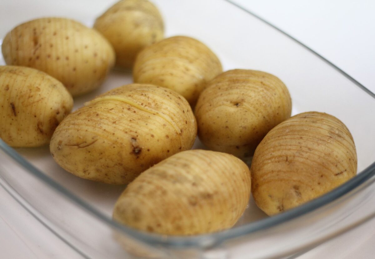 Patatas al horno al estilo Hasselback
