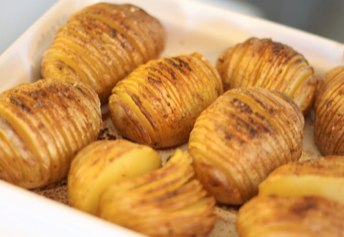 Patatas al horno al estilo Hasselback