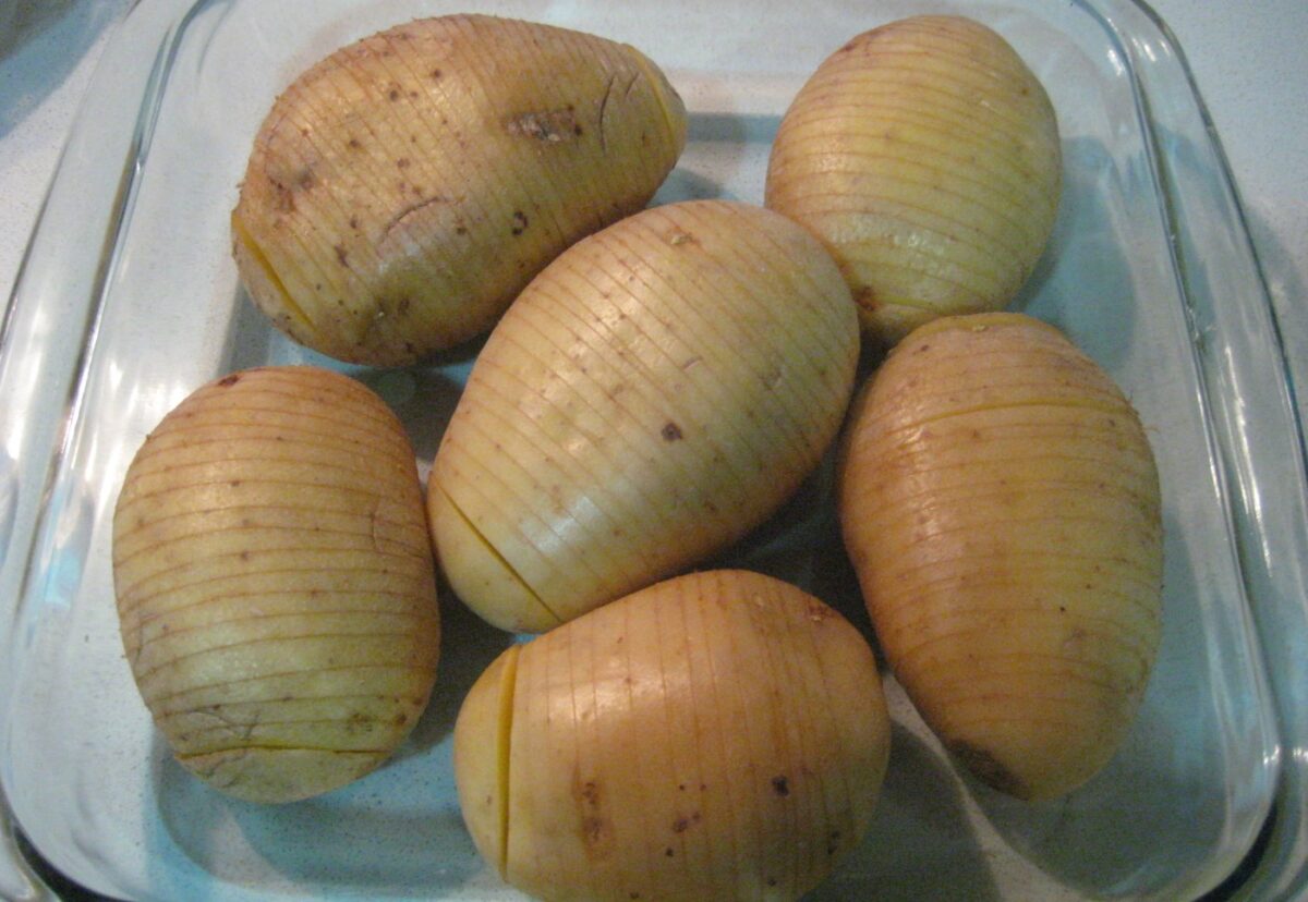 Patatas al horno al estilo Hasselback