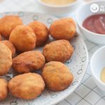 Nuggets de pollo con espinacas