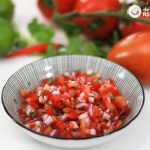 Pico de gallo. Receta mexicana para acompañar tacos, fajitas y ensaladas