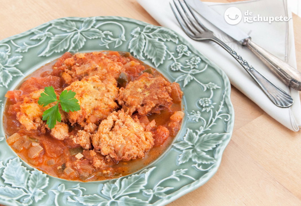 Repápalos o repampanos de bacalao con entomatá