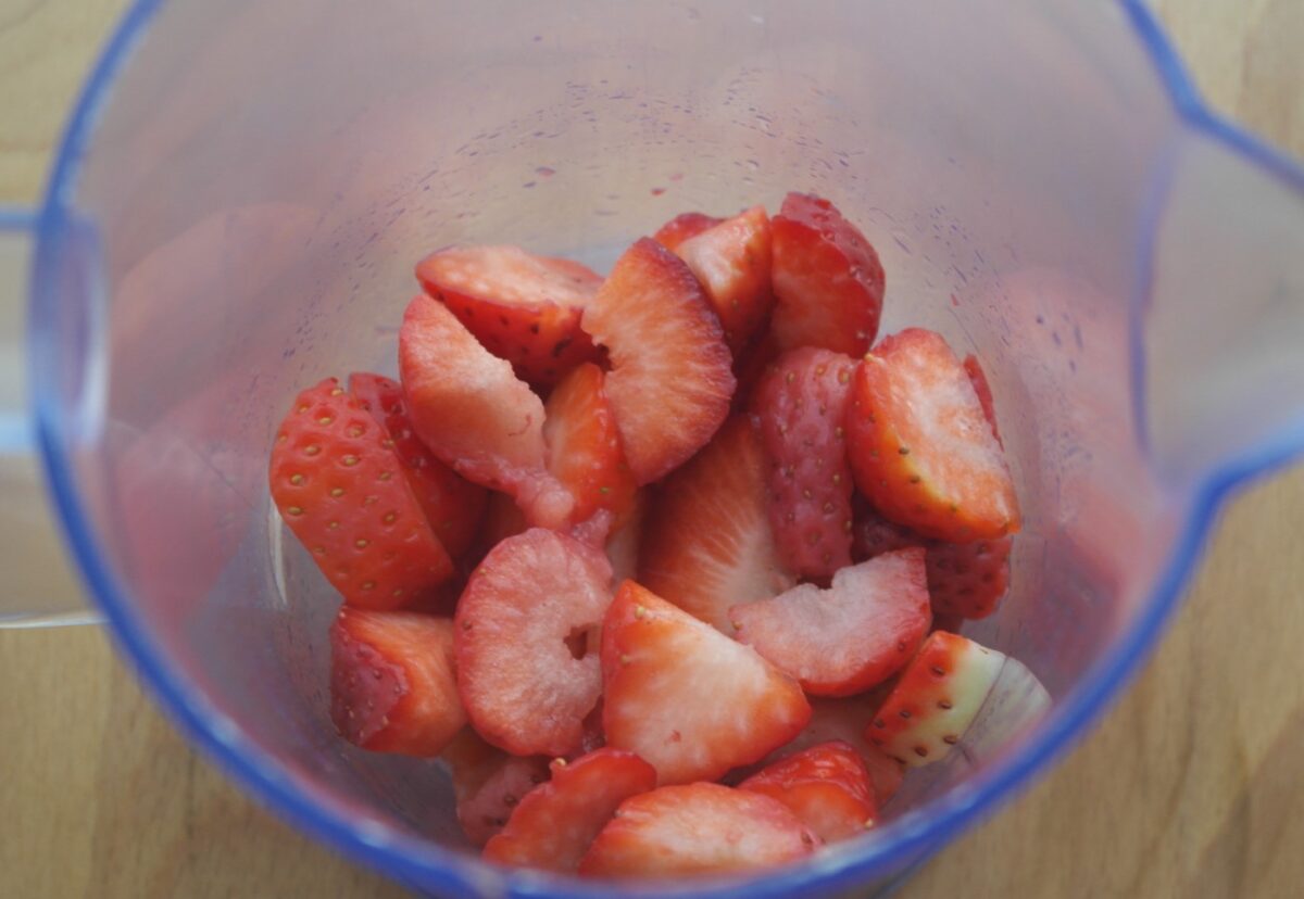 Mousse de fresas con 3 ingredientes