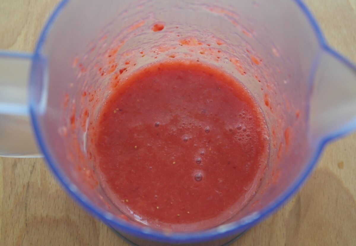 Mousse de fresas con 3 ingredientes