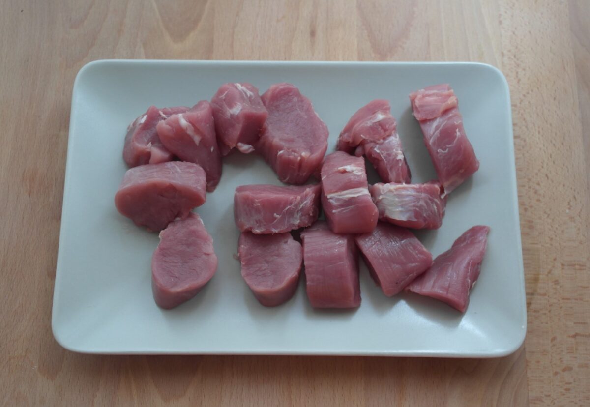 Solomillo de cerdo con salsa de queso