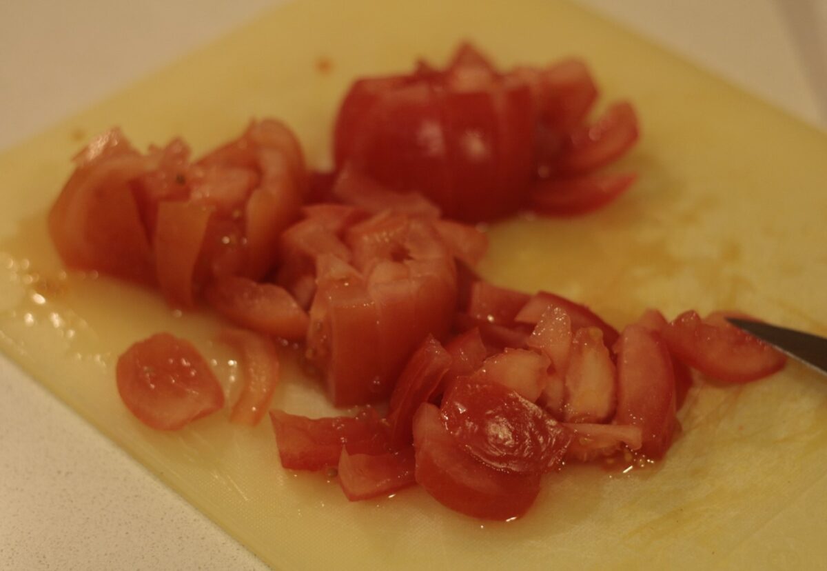Espirales con langostinos al curry