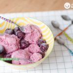 Helado de cerezas picotas