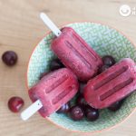 Polos caseros de cerezas picotas