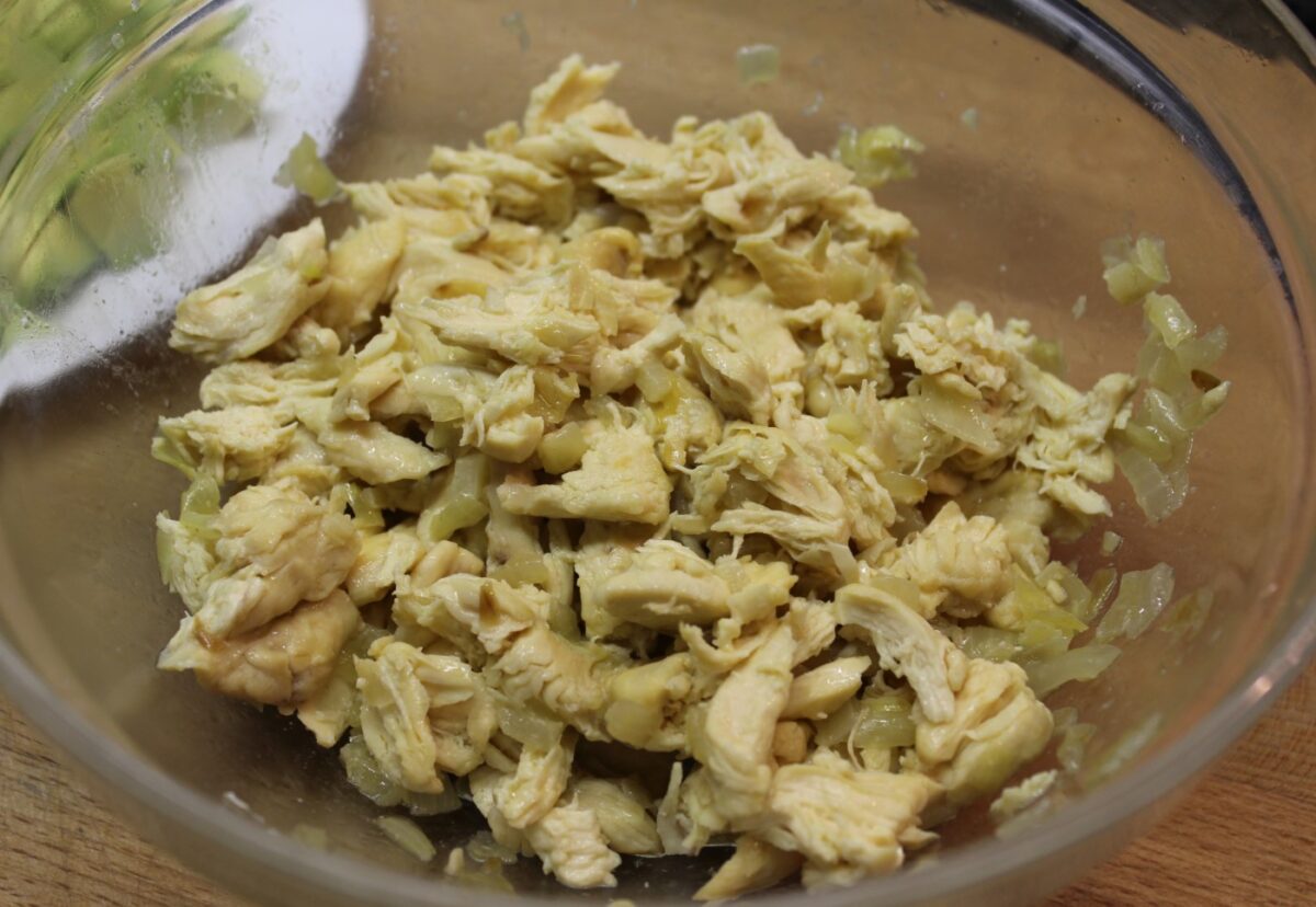 Arepas rellenas con pollo