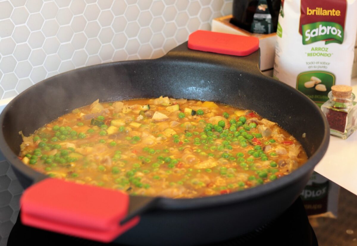 Arroz con verduras y setas
