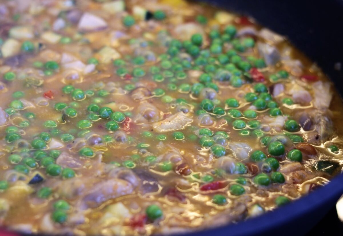 Arroz con verduras y setas