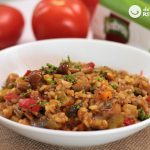 Arroz con verduras y setas