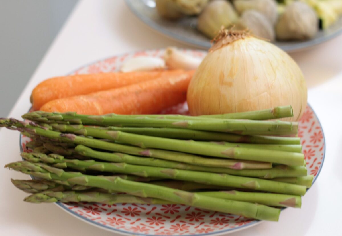 Arroz con verduras y setas