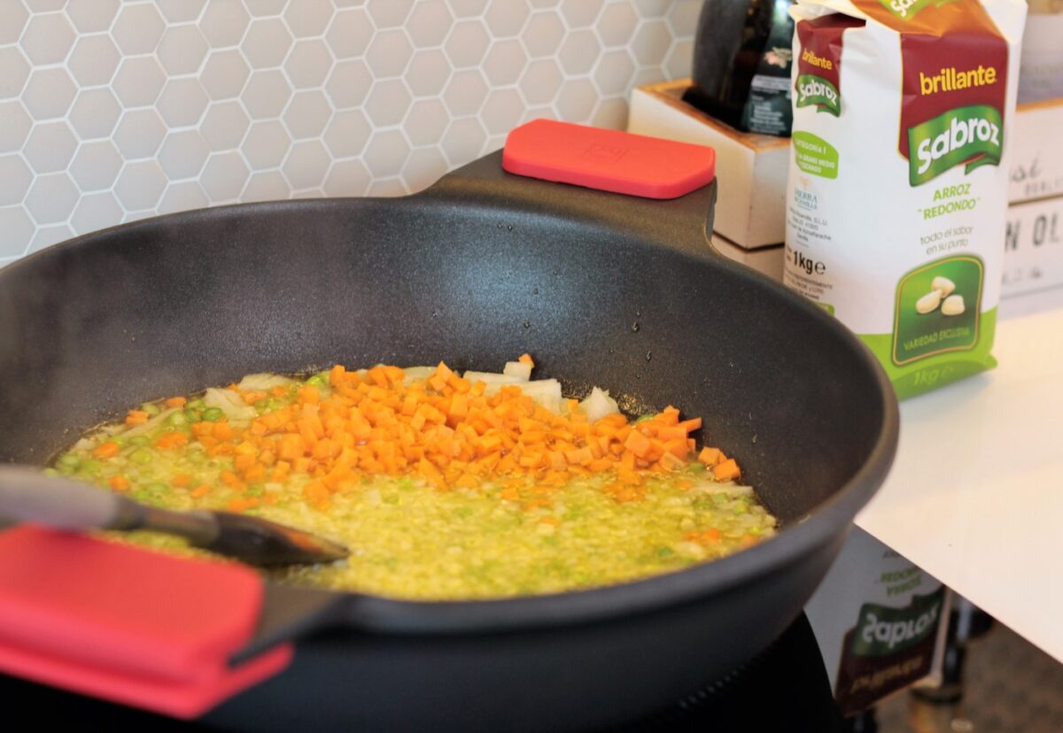 Arroz con verduras y setas