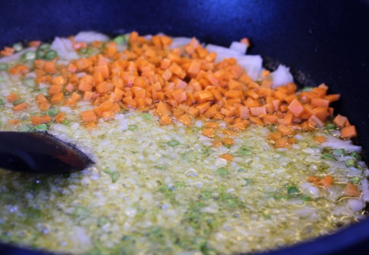 Arroz con verduras y setas