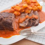 Carne asada en cazuela. Receta paso a paso a la gallega