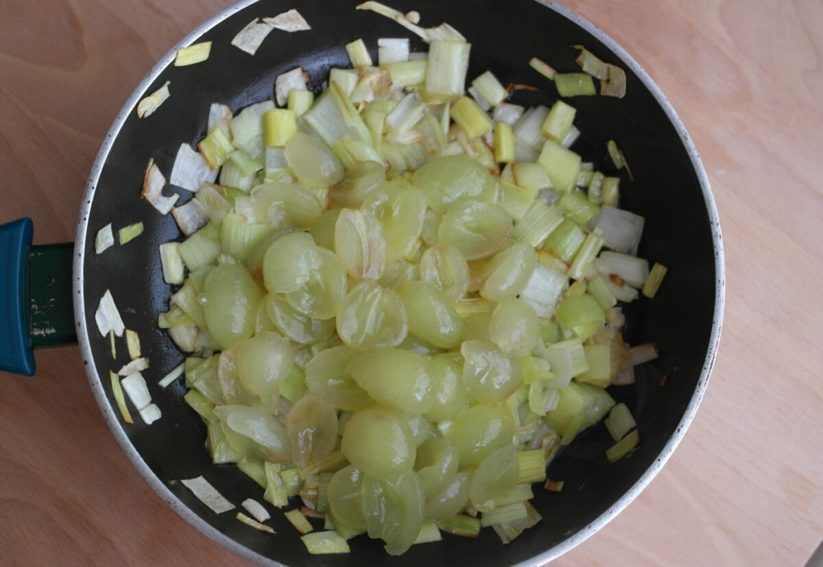 Solomillo de cerdo con salsa de uvas