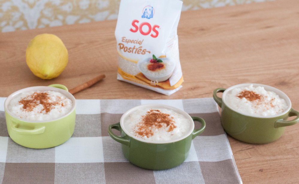 Arroz con leche cremoso. Receta tradicional