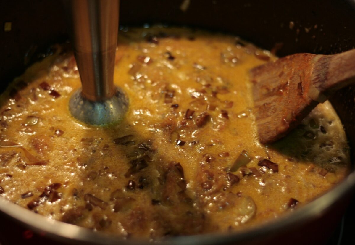 Crema de zanahorias y calabaza