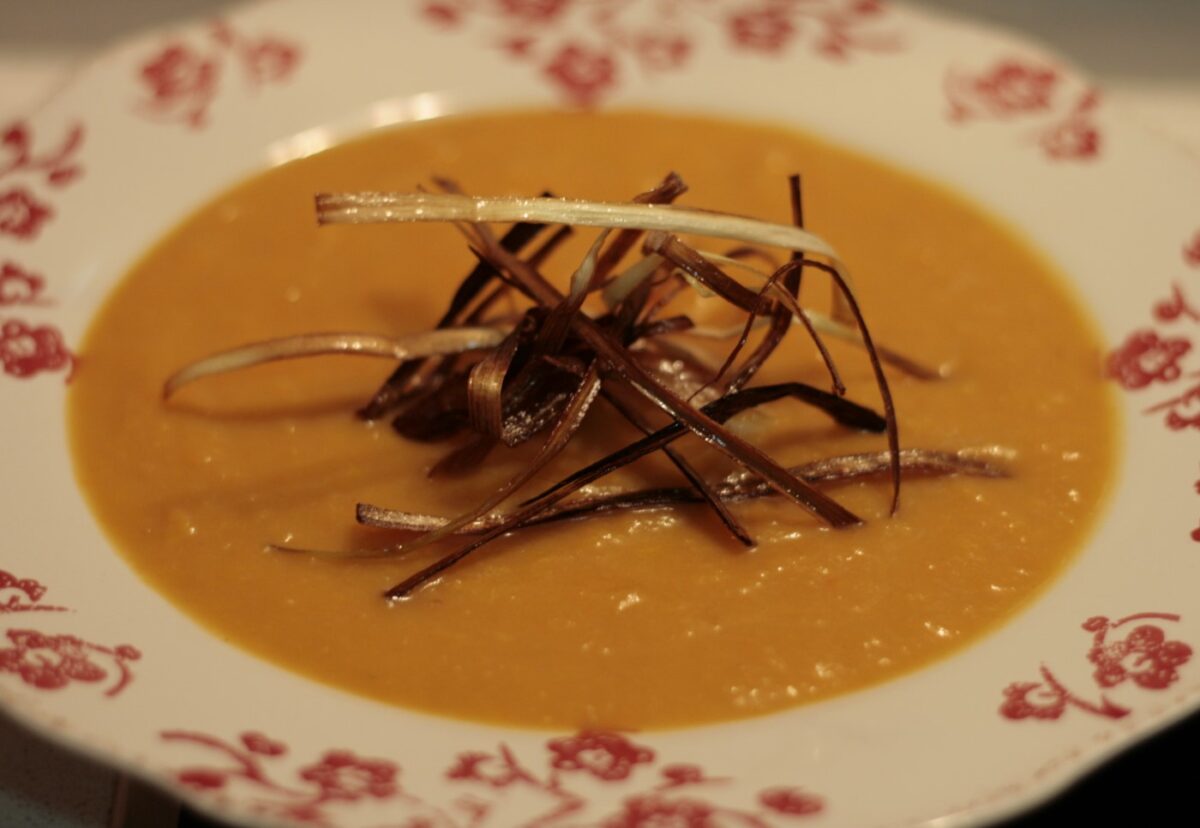 Crema de zanahorias y calabaza