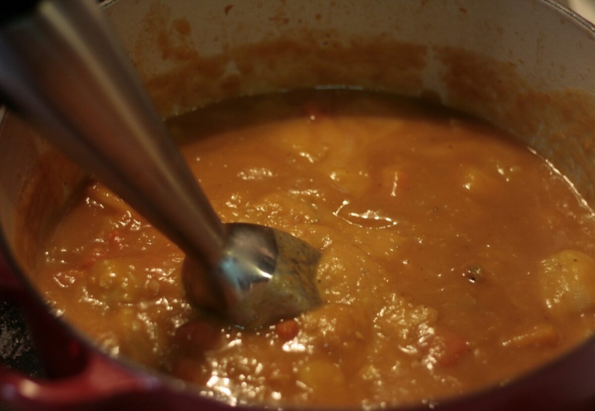 Crema de zanahorias y calabaza