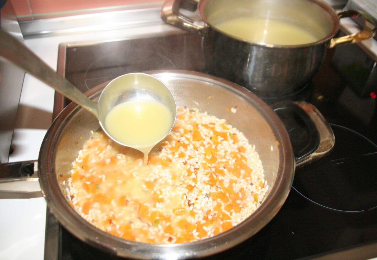 Risotto alla zucca paso 8