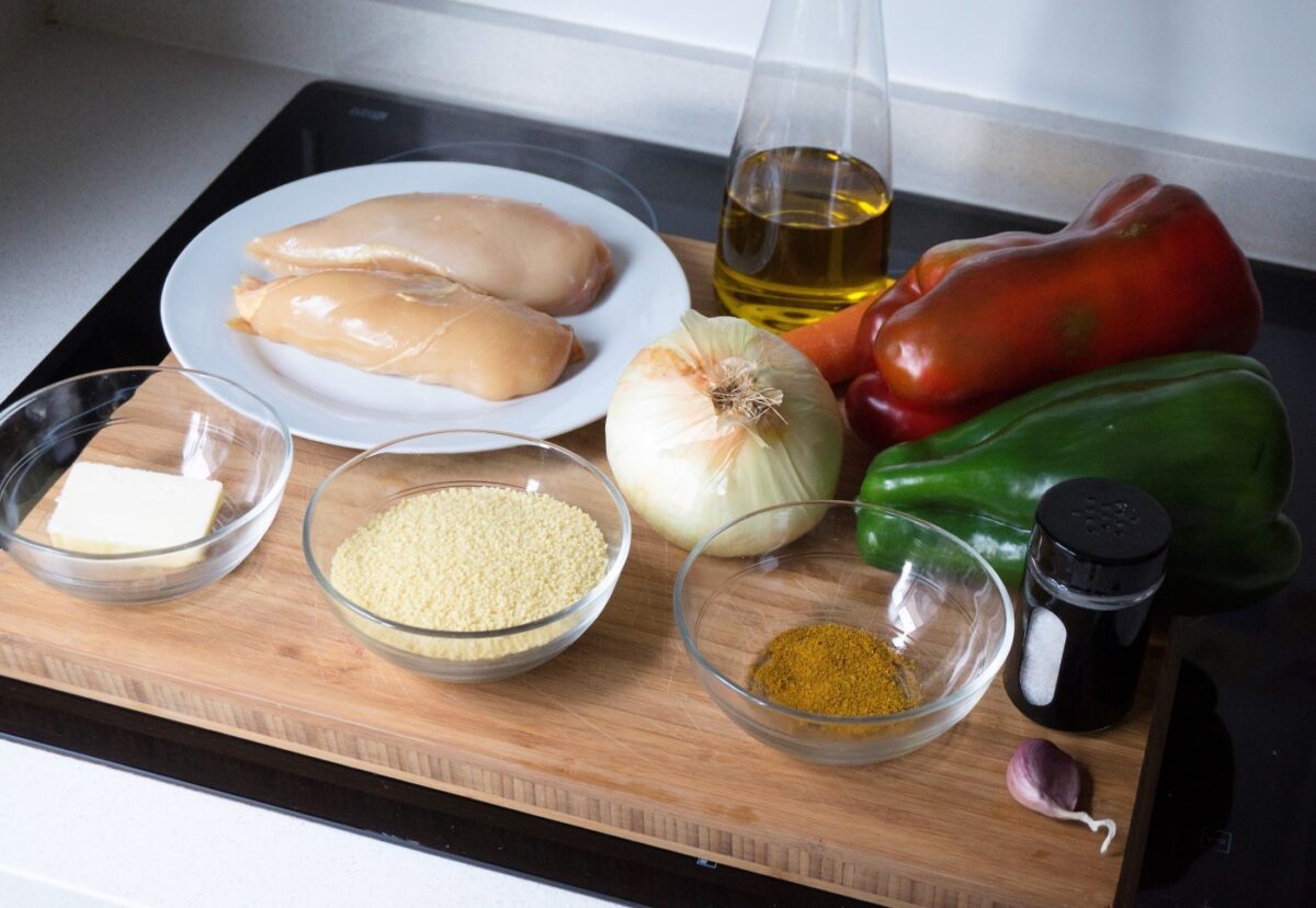 Cuscús con pollo al curry