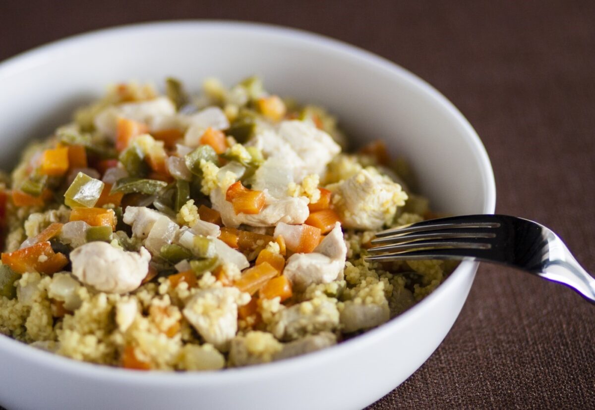 Cuscús con pollo al curry